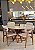 CONJUNTO MESA CECILIA 1,35M REDONDA + 4 CADEIRAS BETINA BOUCLE CREME - Imagem 1