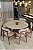 CONJUNTO MESA CECILIA 1,35M REDONDA + 6 CADEIRAS BETINA BOUCLE CREME - Imagem 2