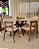 CONJUNTO MESA CECILIA 1,35M REDONDA + 6 CADEIRAS BETINA BOUCLE CREME - Imagem 3