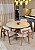 CONJUNTO MESA CECILIA 1,35M REDONDA + 6 CADEIRAS BETINA BOUCLE CREME - Imagem 4