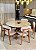 CONJUNTO MESA CECILIA 1,35M REDONDA + 6 CADEIRAS BETINA BOUCLE CREME - Imagem 14