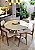 CONJUNTO MESA CECILIA 1,35M REDONDA + 6 CADEIRAS BETINA BOUCLE CREME - Imagem 12