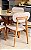 CONJUNTO MESA CECILIA 1,35M REDONDA + 6 CADEIRAS BETINA BOUCLE CREME - Imagem 8