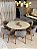 CONJUNTO MESA CECILIA 1,35M REDONDA + 6 CADEIRAS AGATHA BOUCLE CINZA - Imagem 8
