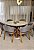 CONJUNTO MESA CECILIA 1,35M REDONDA + 6 CADEIRAS AGATHA BOUCLE CINZA - Imagem 10