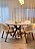 CONJUNTO MESA CECILIA 1,35M REDONDA + 4 CADEIRAS AGATHA LINHO CREME - Imagem 11