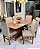 CONJUNTO MESA LUNNA 160X090 + 6 CADEIRAS MARK MODELO 19 - Imagem 3