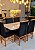 CONJUNTO DE JANTAR MARK 160 X 090 OF WHITE- 6 CADEIRAS CANELA PRETA MODELO 19 - Imagem 3