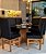 CONJUNTO DE JANTAR MARK 160 X 090 BLACK - 6 CADEIRAS CANELA PRETA MODELO 19 - Imagem 9
