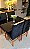 CONJUNTO DE JANTAR MARK 120X090 BLACK - 4 CADEIRAS CANELA PRETA MODELO 19 - Imagem 7