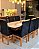 CONJUNTO MESA MARK 180X090 OFF WHITE- 8  CADEIRAS CANELA PRETA MODELO 19 - Imagem 3