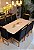 CONJUNTO MESA MARK 180X090 OFF WHITE- 8  CADEIRAS CANELA PRETA MODELO 19 - Imagem 7