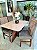 MESA AVULSA 120X090 TABACO VIDRO OFF WHITE - Imagem 1