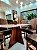 MESA MARK AVULSA 160X090 TABACO VIDRO OFF WHITE - Imagem 1