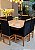 MESA MARK AVULSA 130x130 CANELA VIDRO OFF WHITE - Imagem 3