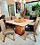 MESA MARK AVULSA 130x130 CANELA VIDRO OFF WHITE - Imagem 6