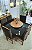 MESA MARK AVULSA 130x130 CANELA VIDRO PRETO - Imagem 7