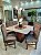 MESA MARK AVULSA 130x130 TABACO VIDRO OFF WHITE - Imagem 3