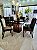 MESA MARK AVULSA 130x130 TABACO VIDRO PRETO - Imagem 4