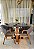 CONJUNTO DE JANTAR AGATHA BLACK 120X090 - 4 CADEIRAS LINHO CINZA - Imagem 4