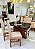CONJUNTO MESA MARK 120X090 + 4 CADEIRAS MARK MODELO 19 - TECIDO CREME - Imagem 5