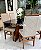 CONJUNTO MESA MARK 120X090 + 4 CADEIRAS MARK MODELO 19 - TECIDO CREME - Imagem 6