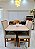 CONJUNTO MESA MARK 120X090 + 4 CADEIRAS MARK MODELO 19 - TECIDO CREME - Imagem 3