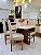CONJUNTO MESA MARK 120X090 + 4 CADEIRAS MARK MODELO 19 - TECIDO CREME - Imagem 5