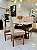 CONJUNTO MESA MARK 120X090 + 4 CADEIRAS MARK MODELO 19 - TECIDO CREME - Imagem 11