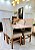 CONJUNTO MESA MARK 120X090 + 4 CADEIRAS MARK MODELO 19 - TECIDO CREME - Imagem 12
