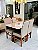 CONJUNTO MESA MARK 120X090 + 4 CADEIRAS MARK MODELO 19 - TECIDO CREME - Imagem 14