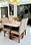 CONJUNTO MESA MARK 120X090 + 4 CADEIRAS MARK MODELO 19 - TECIDO CREME - Imagem 15