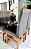 CONJUNTO MESA MARK 120X090 + 4 CADEIRAS MARK MODELO 19 - TECIDO GRAFITE - Imagem 3