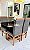 CONJUNTO MESA MARK 120X090 + 4 CADEIRAS MARK MODELO 19 - TECIDO GRAFITE - Imagem 10