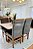 CONJUNTO MESA MARK OFF WHITE 120X090 + 4 CADEIRAS MARK MODELO 19 - TECIDO GRAFITE - Imagem 1