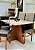 CONJUNTO MESA MARK OFF WHITE 120X090 + 4 CADEIRAS MARK MODELO 19 - TECIDO GRAFITE - Imagem 3