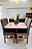 CONJUNTO MESA MARK OFF WHITE 120X090 + 4 CADEIRAS MARK MODELO 19 - TECIDO GRAFITE - Imagem 5