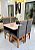 CONJUNTO MESA MARK OFF WHITE 120X090 + 4 CADEIRAS MARK MODELO 19 - TECIDO GRAFITE - Imagem 9