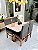 CONJUNTO MESA MARK OFF WHITE 120X090 + 4 CADEIRAS MARK MODELO 19 - TECIDO GRAFITE - Imagem 11