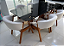 CONJUNTO MESA MARK 180X090 BLACK + 6 CADEIRAS POLTRONA AGATHA - Imagem 1