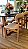 Conjunto Mesa Retangular Mark 120x090 + 4 cadeiras Betina - Imagem 5