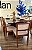 Conjunto Mesa Retangular Mark 160x090 + 6 cadeiras Marie - Imagem 20
