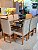CONJUNTO MESA MARK 180X090 BLACK - 8 CADEIRAS CREME PALHA MODELO 19 - Imagem 5