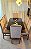 CONJUNTO MESA MARK 180X090 BLACK - 8 CADEIRAS CREME PALHA MODELO 19 - Imagem 6
