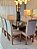 CONJUNTO MESA MARK 180X090 BLACK - 8 CADEIRAS CREME PALHA MODELO 19 - Imagem 10