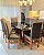 CONJUNTO MESA MARK 180X090 BLACK - 8 CADEIRAS GRAFITE MODELO 19 - Imagem 3