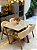 CONJUNTO MARK 120X090 + 4 CADEIRAS AGATHA - Imagem 2