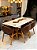 CONJUNTO MESA MARK 180X090 + 6 CADEIRAS AGAHTA - Imagem 2