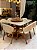 CONJUNTO MESA MARK 130X130 + 6 CADEIRAS AGATHA + PRATO GIRATÓRIO - Imagem 8