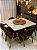 CONJUNTO MESA MARK 130X130 + 6 CADEIRAS AGATHA + PRATO GIRATÓRIO - Imagem 2